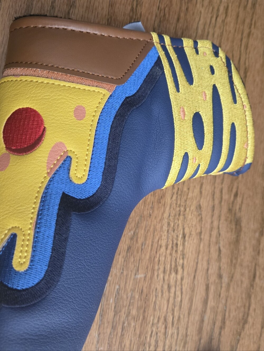 Pins & Aces Yellow Multicolor Pizza Golf Headcover